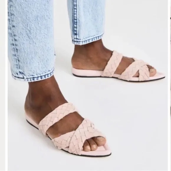 rag & bone Shoes - NWOB RAG & BONE Lewis Peony Braided Suede Pointed Toe Slide Sandal